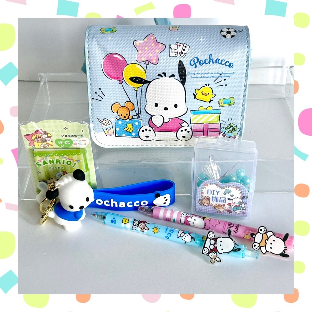 💙(POCH303) Pochacco Adorable 6-Piece Purse Bundle!